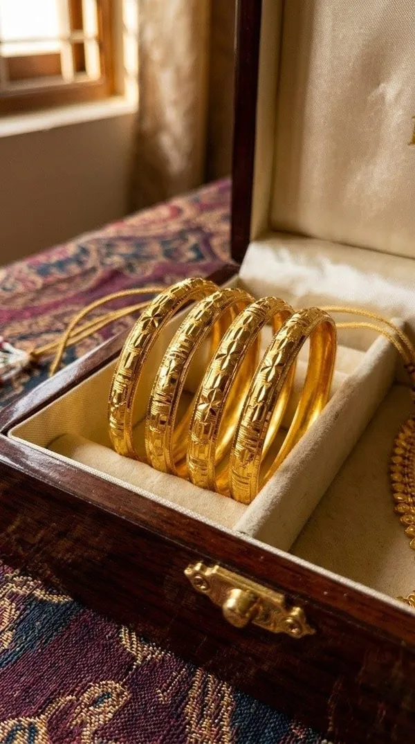 Women_S_Gold_Plated_Floral_Bangles