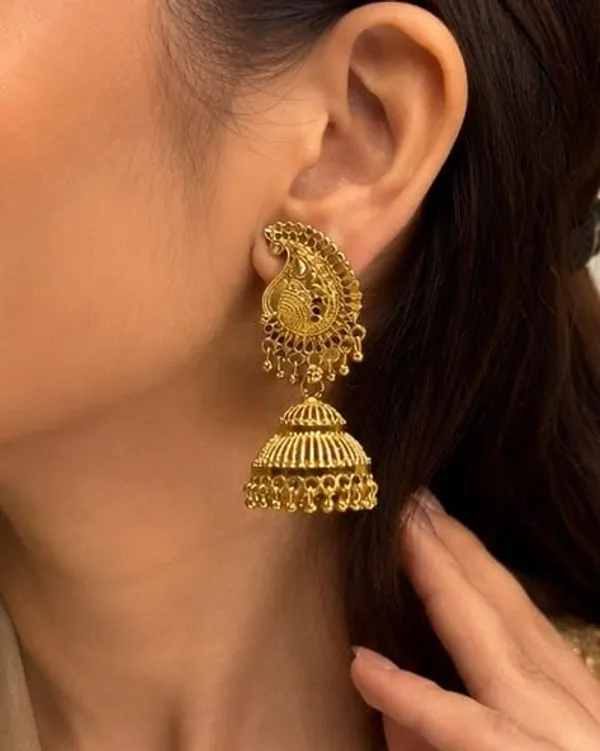 Gold_Plated_Jhumka_Earrings