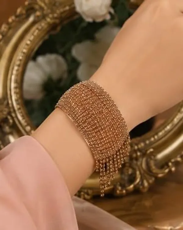 Mesh_Cuff_Bracelet_With_Tassel