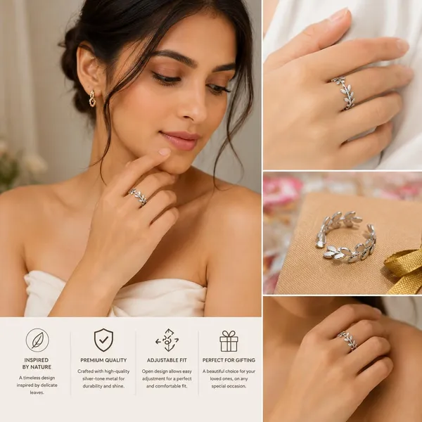 Leaf_Adjustable_Ring_For_Women