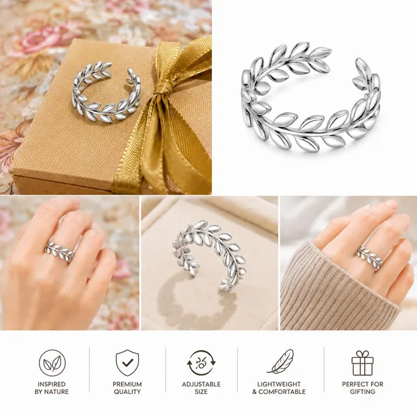Leaf_Adjustable_Ring_For_Women