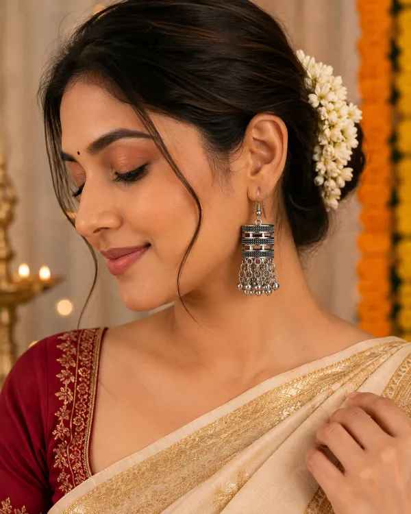 Oxidized_Silver_Jhumka_Earrings