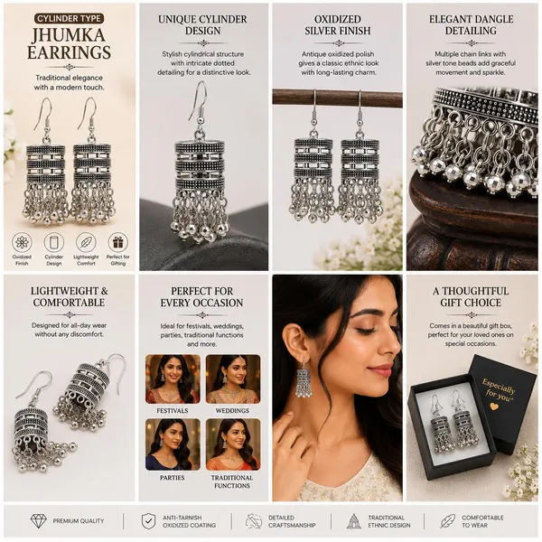 Oxidized_Silver_Jhumka_Earrings