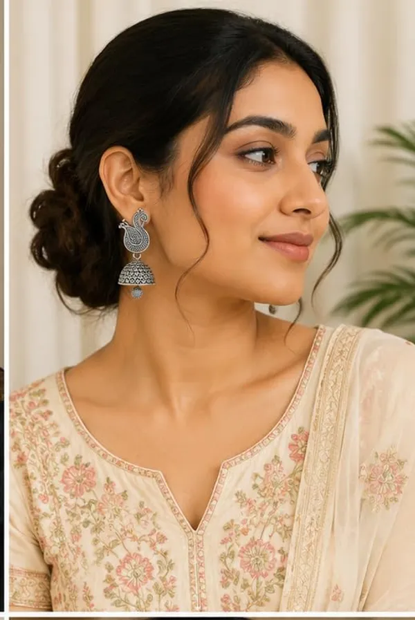 Oxidized_Silver_Jhumka_Earrings