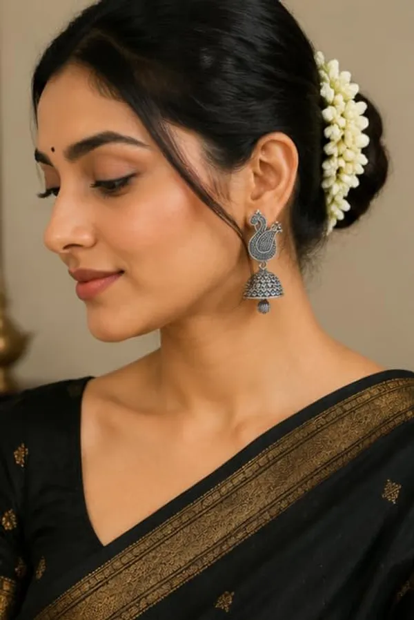 Oxidized_Silver_Jhumka_Earrings