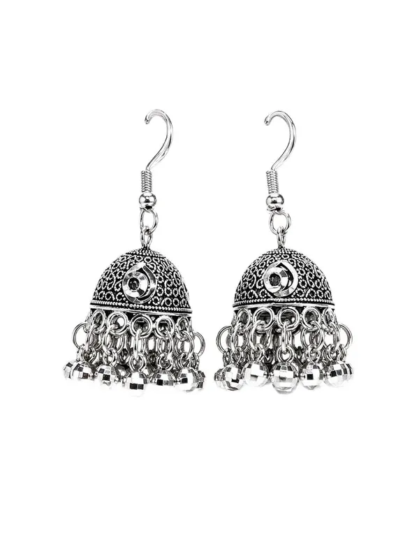 Jhumka_Earrings_With_Beads