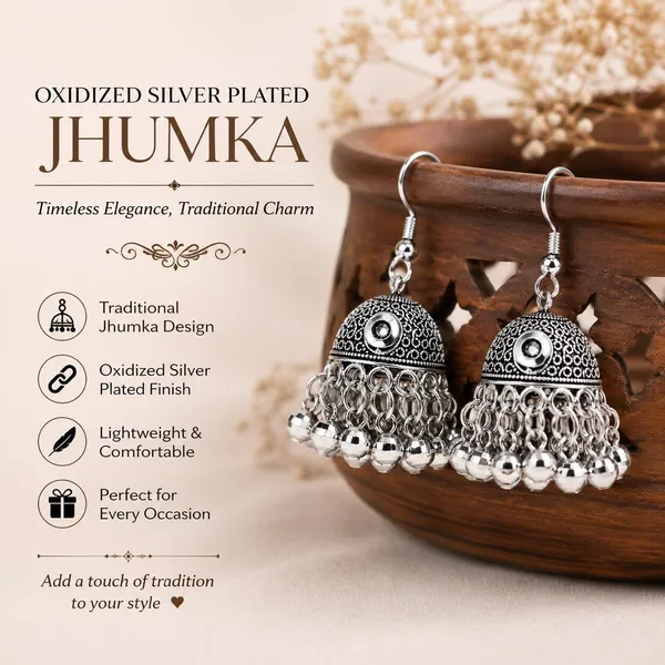 Jhumka_Earrings_With_Beads