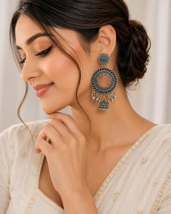 Oxidized_Silver_Plated_Jhumka_Earrings_For_Women