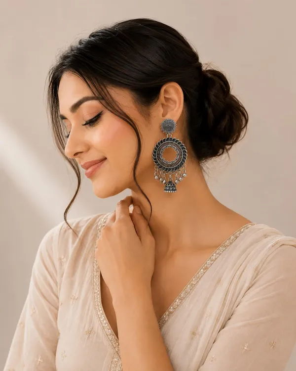 Oxidized_Silver_Plated_Jhumka_Earrings_For_Women