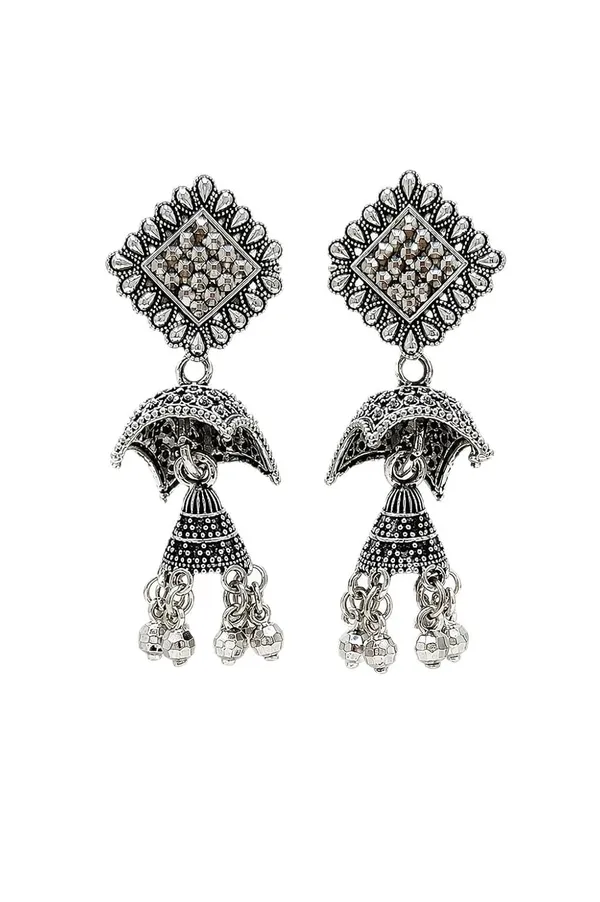 Oxidised_Jhumka_Earrings