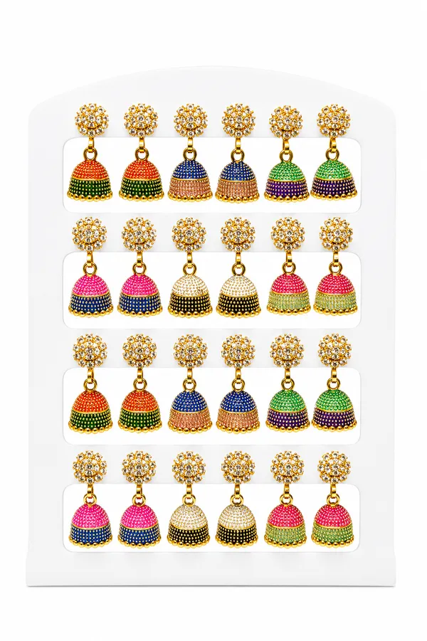 Multicolor_Gold_Tone_Jhumka_Earrings_Set_for_Women