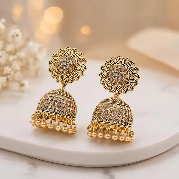 Stone_Studded_Jhumki_Earrings