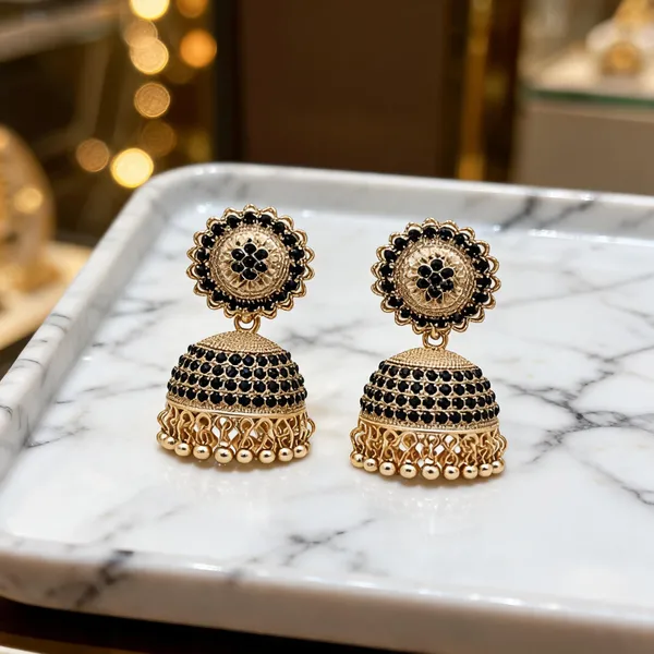 Gold_Plated_Stone_Jhumki_Earrings