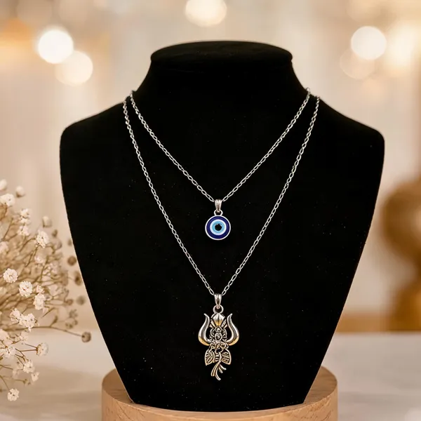 Evil_Eye_And_Trishul_Pendant_Necklace_Set