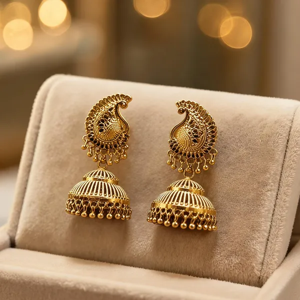 Gold_Plated_Jhumka_Earrings