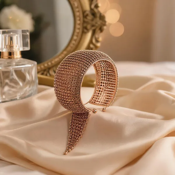 Mesh_Cuff_Bracelet_With_Tassel