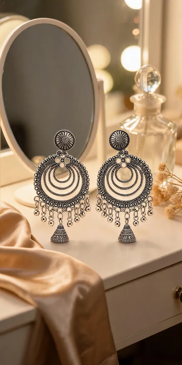 Oxidized_Jhumka_Earrings_For_Women