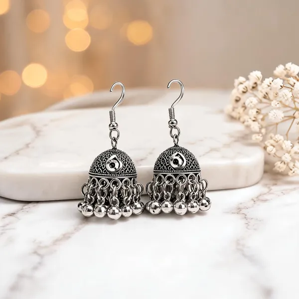 Jhumka_Earrings_With_Beads