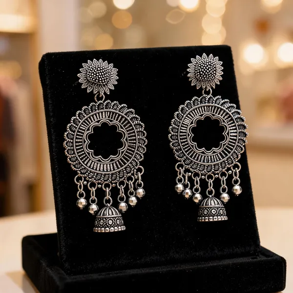Oxidized_Silver_Plated_Jhumka_Earrings_For_Women