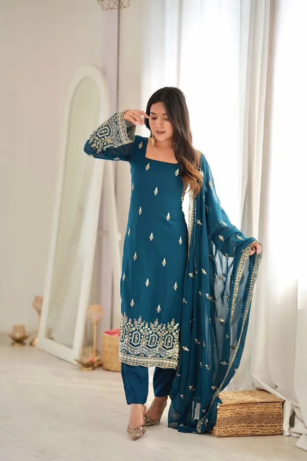 Majestic_Teal_Blue_Sequins_Georgette_Wedding_Wear_Salwar_Suit