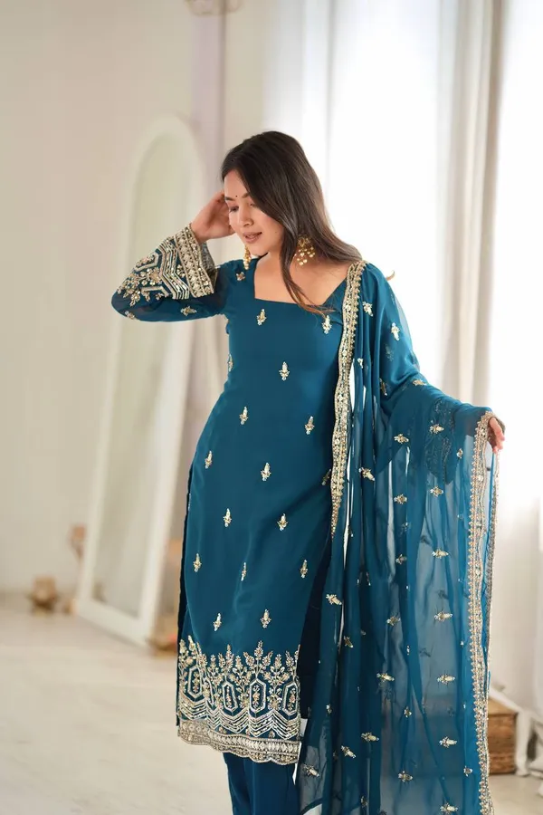 Majestic_Teal_Blue_Sequins_Georgette_Wedding_Wear_Salwar_Suit