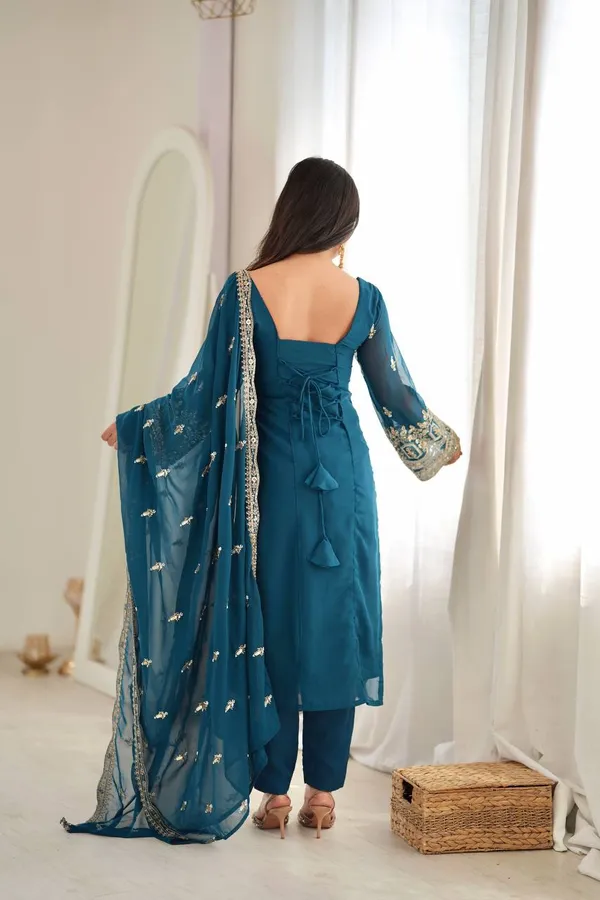 Majestic_Teal_Blue_Sequins_Georgette_Wedding_Wear_Salwar_Suit