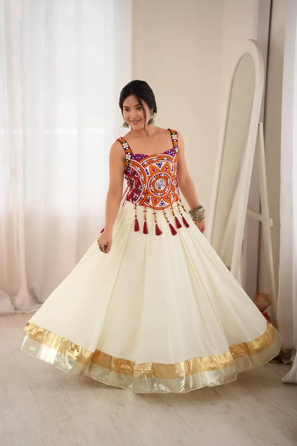 White_Designer_Heavy_Rayon_Lehenga_with_Lagdi_Patta_Lace_Work_For_Navratri