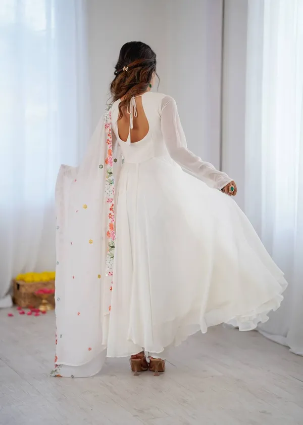 White_Georgette_Embroidery_Anarkali_Suit