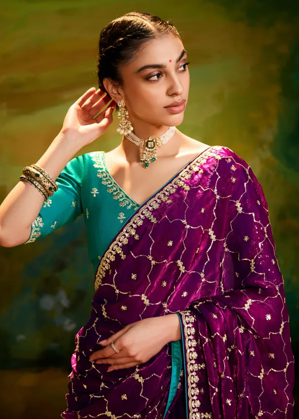 Plum_Purple_Embroidery_Silk_Saree