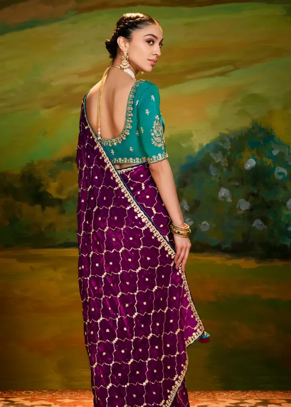 Plum_Purple_Embroidery_Silk_Saree
