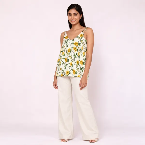 Cream_Pure_Cotton_Short_Kurti