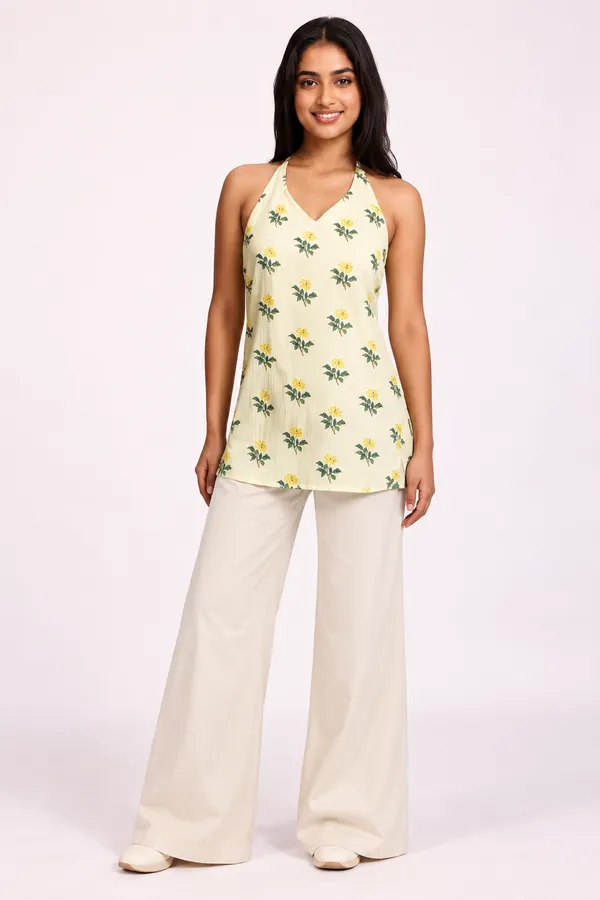Light_Yellow_Pure_Cotton_Short_Kurti