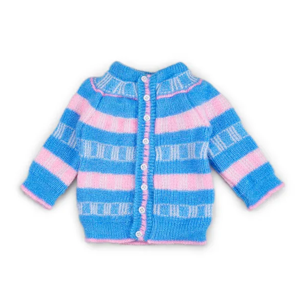 Blue_Pink_Knitted_Cardigan_And_Pants_Set_For_Baby