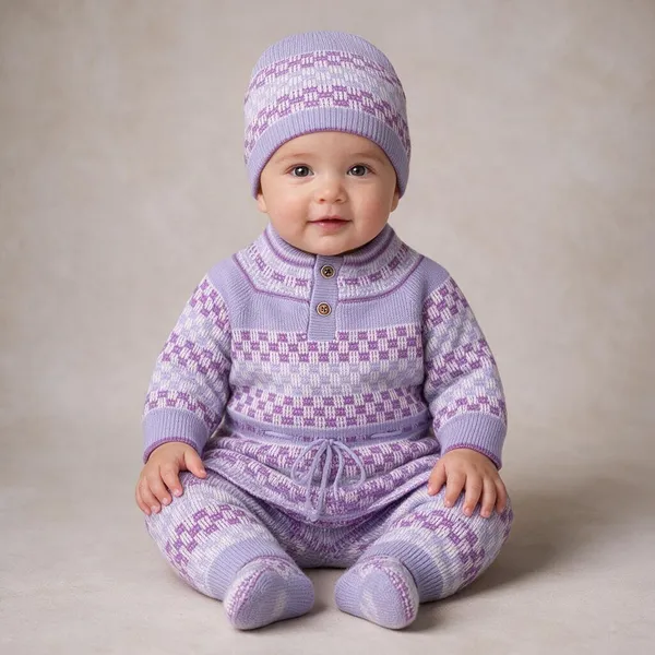Lavender_Knitted_Winterwear_Set_For_Baby