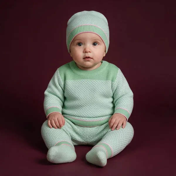 Green_Knitted_Winter_Set_For_Baby