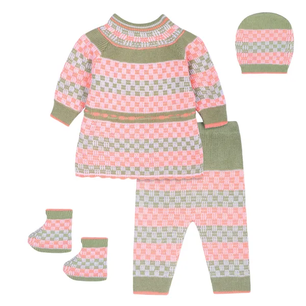Green_And_Pink_Knitted_Winter_Set_For_Baby