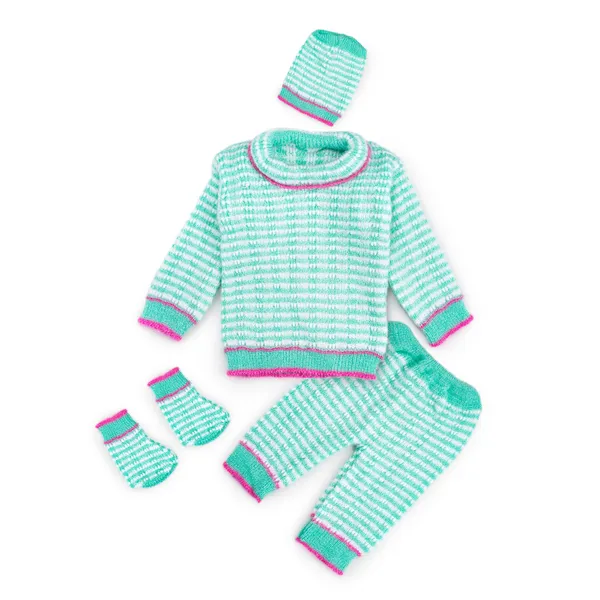 Green_Knitted_Striped_Winter_Set_For_Baby