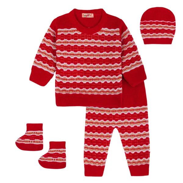 Red_Knitted_Winterwear_Set_For_Baby