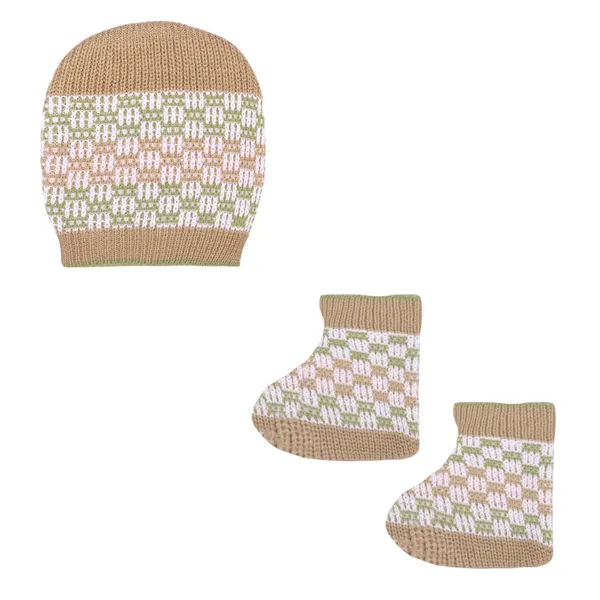 Beige_Knitted_Winterwear_Set_For_Baby