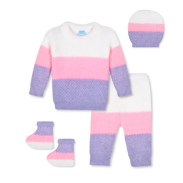 Pink_And_Purple_Knitted_Sweater_Set_For_Baby