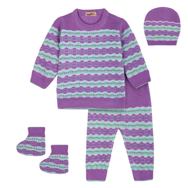 Purple_Knit_Winterwear_Set_For_Babies