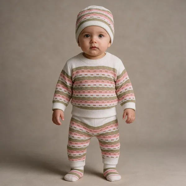 Pink_Knitted_Winter_Set_For_Babies