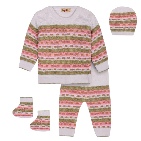 Pink_Knitted_Winter_Set_For_Babies