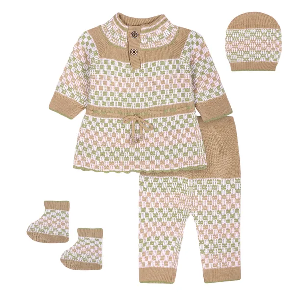 Beige_Knitted_Winterwear_Set_For_Baby
