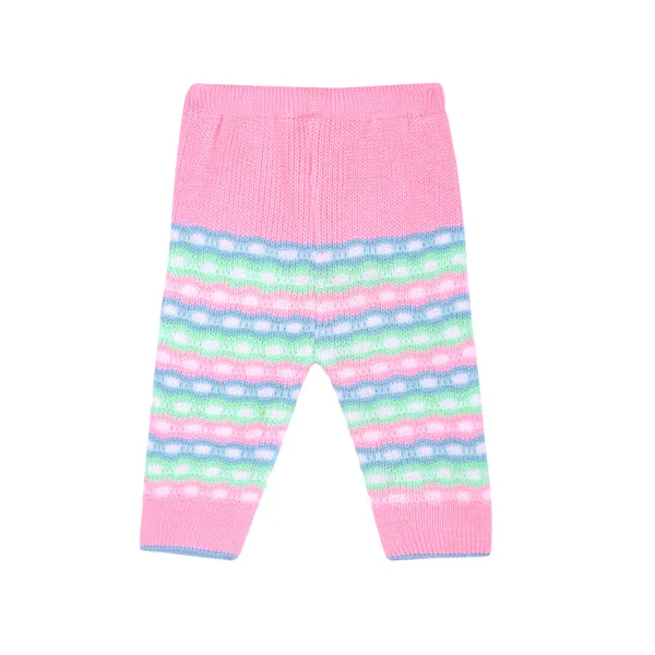 Pink_Knitted_Striped_Outfit_Set_For_Baby