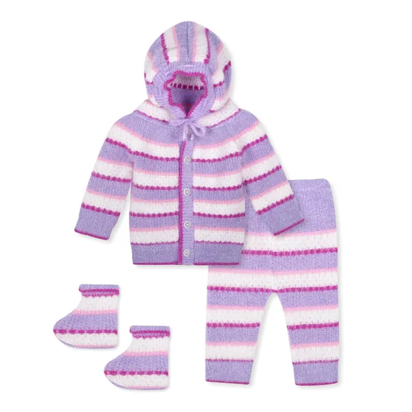 Purple_Knitted_Hooded_Winter_Set_For_Babies