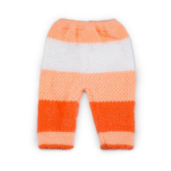 Orange_Knitted_Striped_Winterwear_Set_For_Babies