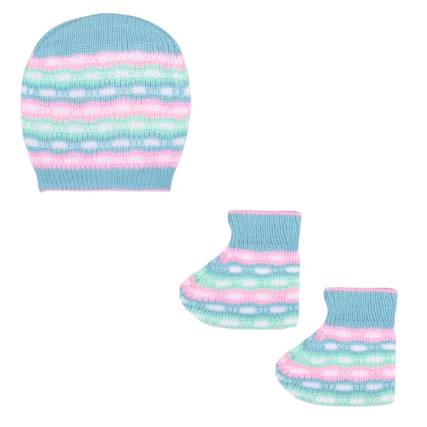 Blue_Knitted_Striped_Winter_Set_For_Babies