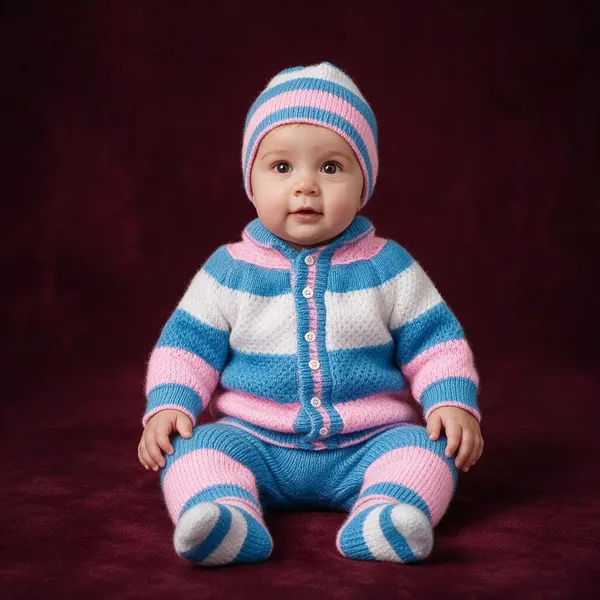 Blue_Pink_Knitted_Winter_Clothing_Set_For_Baby