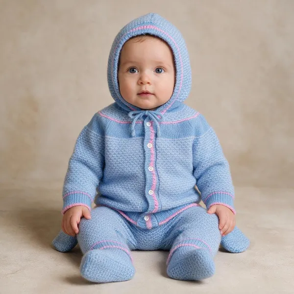 Blue_Knitted_Hooded_Winter_Set_For_Baby